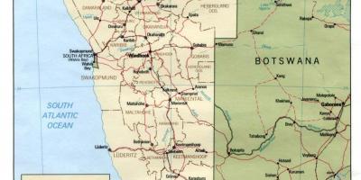 Kartes Namībijas ceļojumu