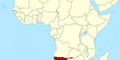 Karte Namībijā āfrikā